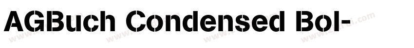 AGBuch Condensed Bol字体转换